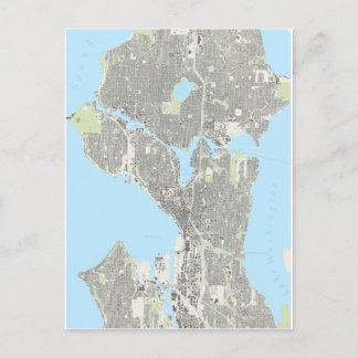 Postal Cartas de reproducción de Seattle