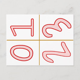 Postal Cartas de símbolos para la mejora y aclaración de 