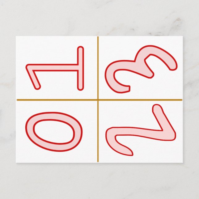 Postal Cartas de símbolos para la mejora y aclaración de  (Anverso)