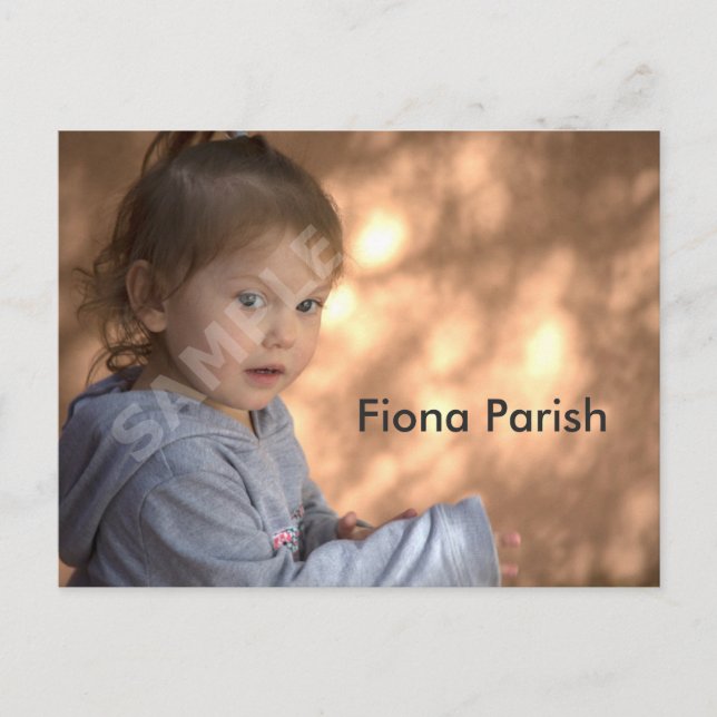 Postal Cartas para niños con tiros de cabeza de modelo de (Anverso)