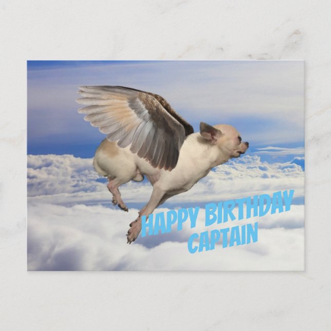 Postal Carte d'Anniversaire pour Pilote d'avion (Anverso)