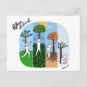 Postal Carte de coaching "À chaque saison son énergie"