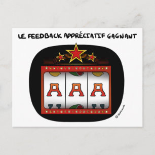 Postal Carte de entrenamiento: A-A-A, le feedback appréci