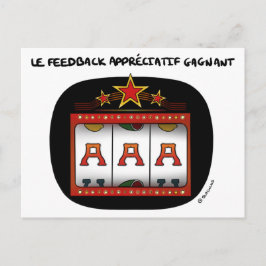 Postal Carte de entrenamiento: A-A-A, le feedback appréci