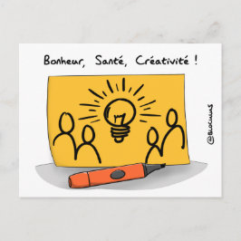 Postal Carte de voeux Créativité