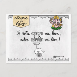 Postal Carte leçons de voyage : "Ayurveda"