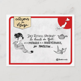 Postal Carte Leçons de voyage : Créez des rituels