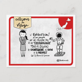 Postal Carte Leçons de voyage : "Évolution d'un peuple"