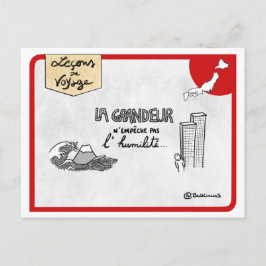 Postal Carte Leçons de voyage : L'humilté à la japonaise