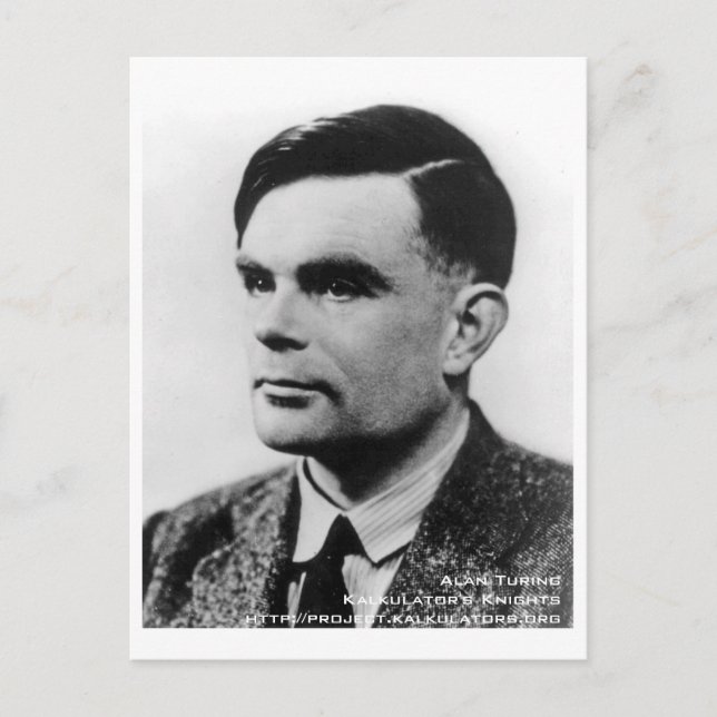 Postal Carte postale Alan Turing (Anverso)
