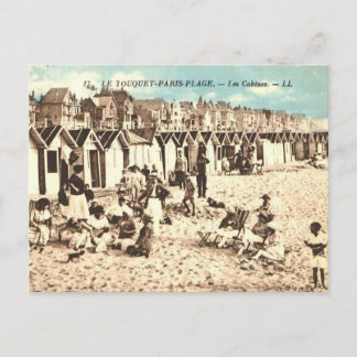 Postal carte postale ancienne, Le Touquet plage