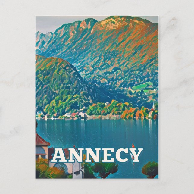 Postal Carte Postale Annecy Photo Vintage  (Anverso)