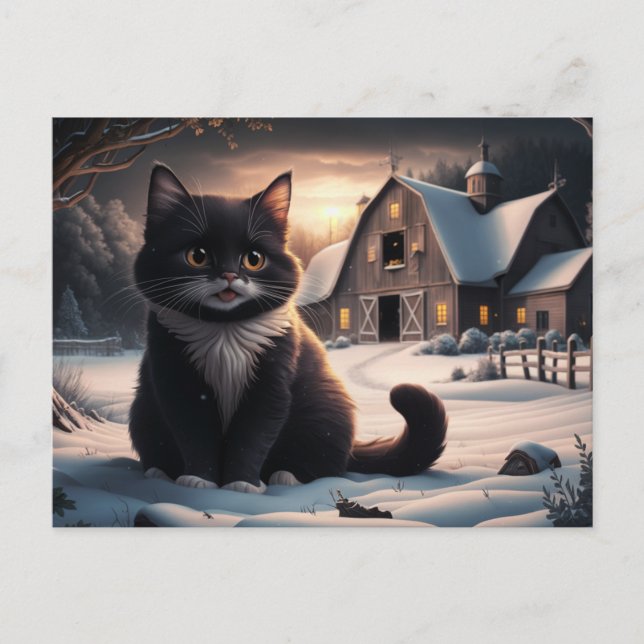 Postal Carte Postale Black Cat  Série 2 04 (Anverso)