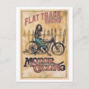 Postal Carte Postale British carrera de 1900 moto avión d