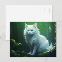 Postal Carte postale Chat Foret 5
