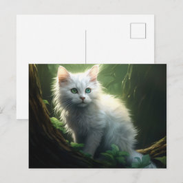 Postal Carte postale Chat Foret 6