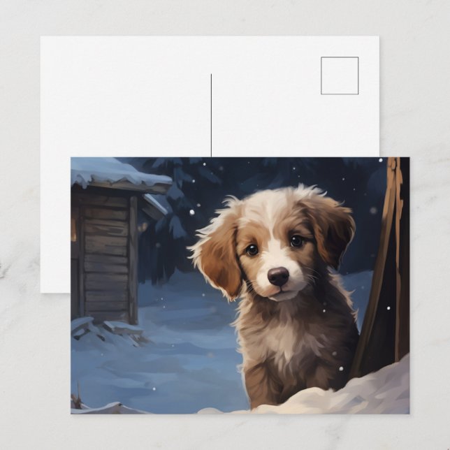 Postal Carte postale Chien 1-9 (Anverso / Reverso)