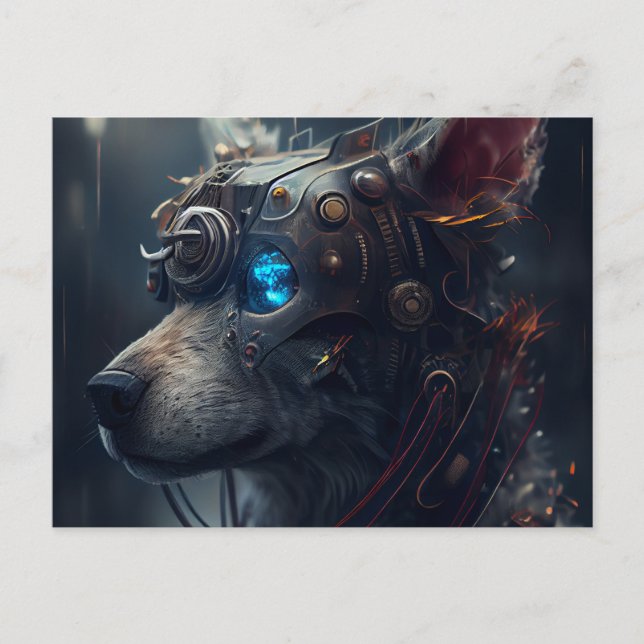 Postal Carte Postale Chien Robotique (Anverso)