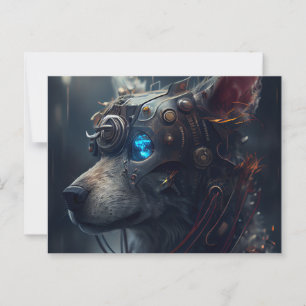 Postal Carte Postale Chien Robotique