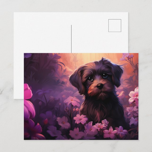 Postal Carte postale Cute Pup (Anverso / Reverso)