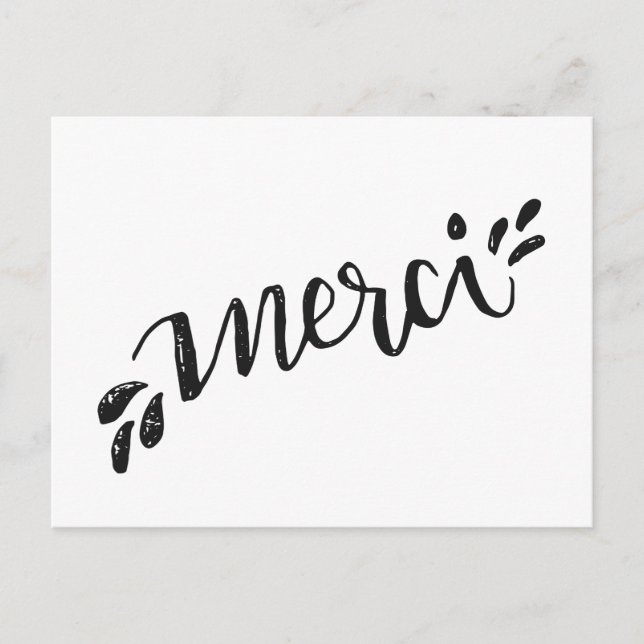 Postal Carte postale de remerciement (Anverso)