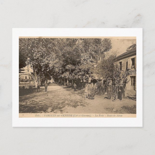 Postal carte postale Fargues-sur-Ourbise (Lot-et-Garonne) (Anverso)