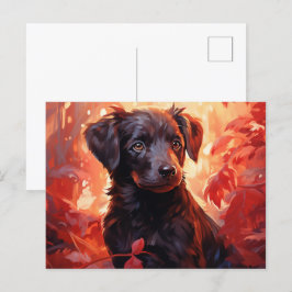 Postal Carte Postale Feu Fleuri