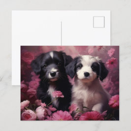 Postal Carte Postale Fleur Mélodieuse du Chien