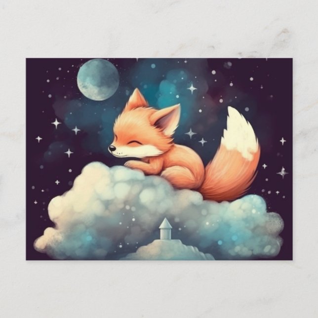 Postal Carte Postale Fox (Anverso)