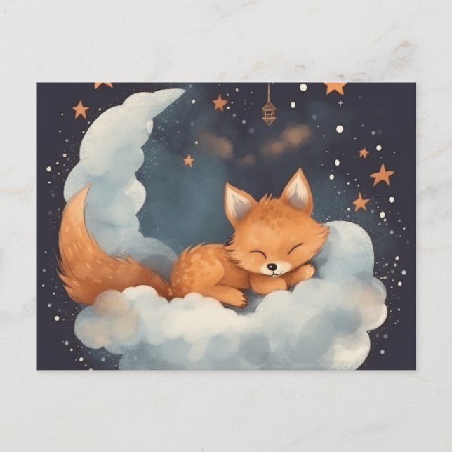 Postal Carte Postale Fox (Anverso)