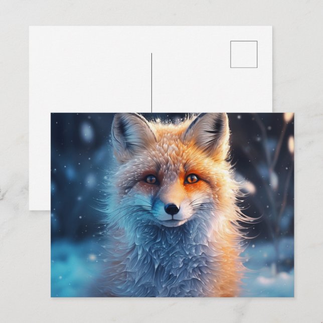 Postal Carte postale Fox Tricks in the Wild Lands (Anverso / Reverso)