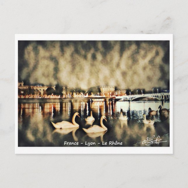 Postal Carte Postale France - Lyon - Le Rhône (Anverso)