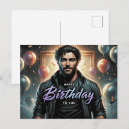 Postal Carte Postale Happy Birthday 2026 -4
