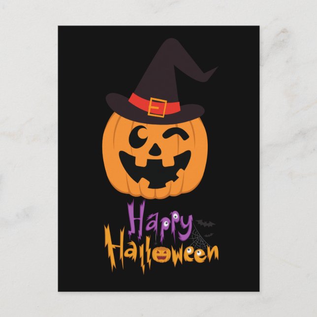 Postal Carte Postale Happy Halloween !!! (Anverso)