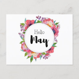 Postal Carte Postale Hello May