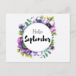 Postal Carte Postale Hello September