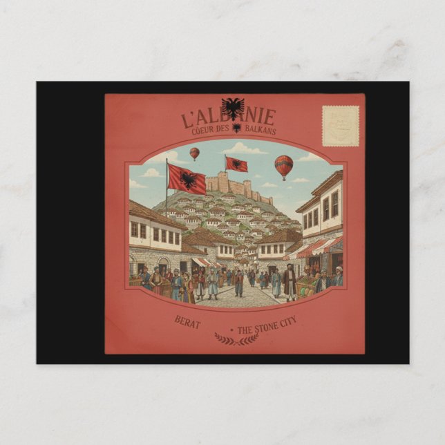Postal Carte postale ( L'Albanie ) (Anverso)