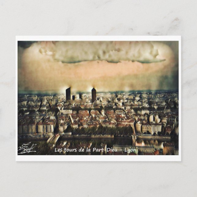 Postal Carte Postale Les tours de la Part-Dieu - Lyon  (Anverso)
