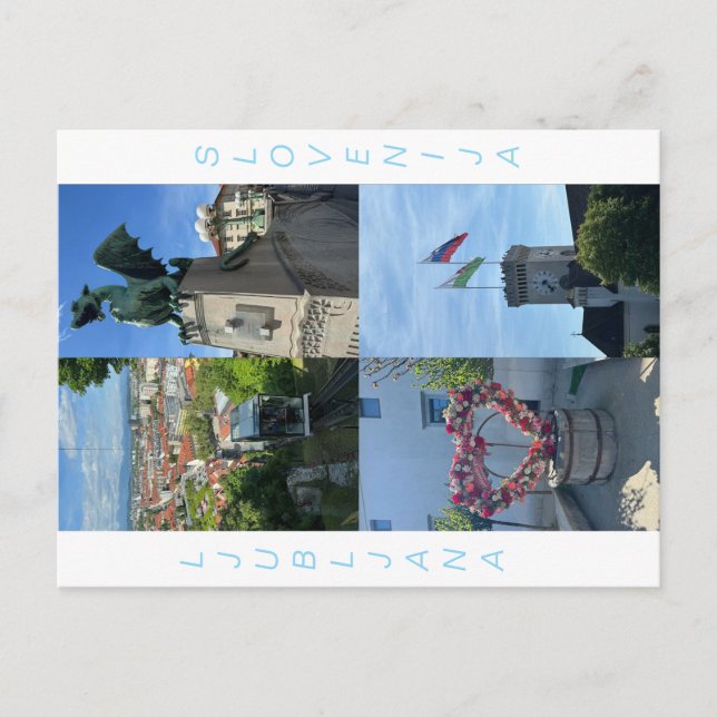 Postal Carte postale Ljubljana (Anverso)