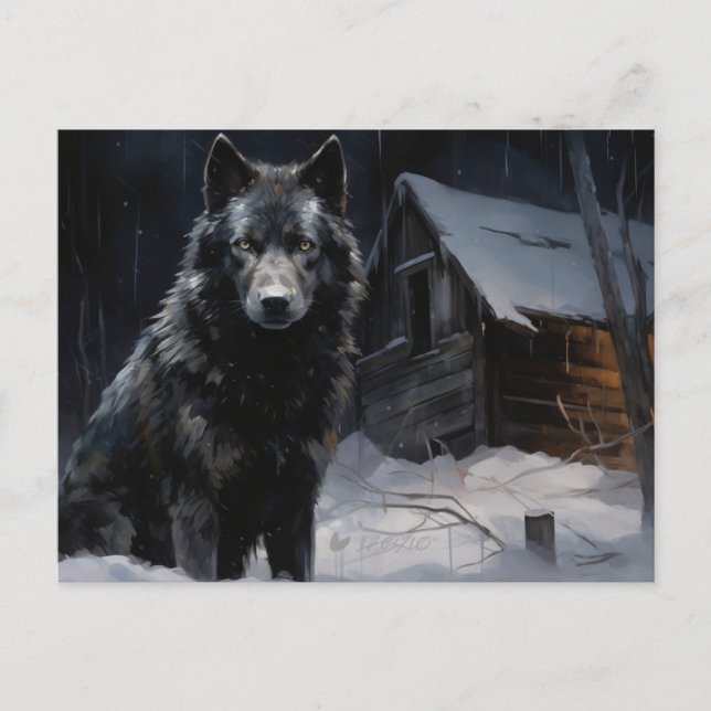 Postal Carte postale Loup Série 1 (Anverso)