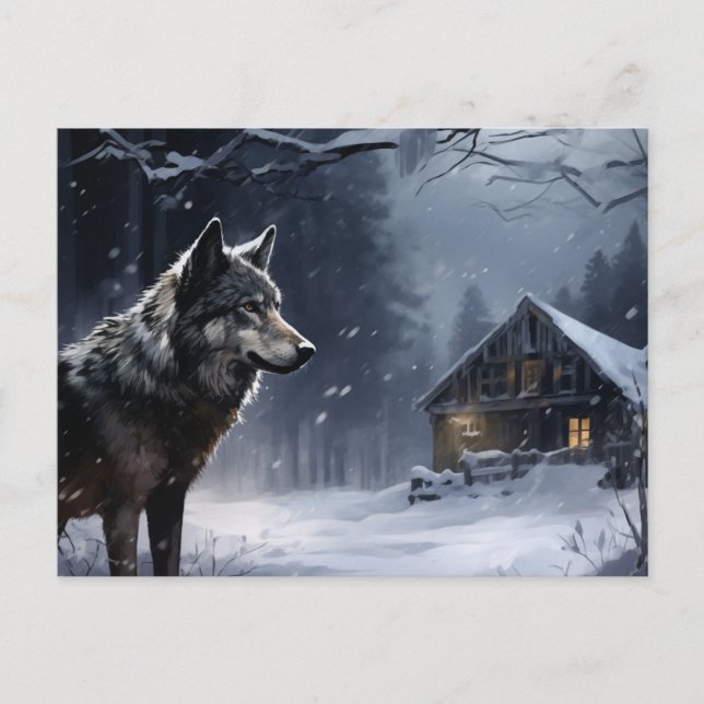 Postal Carte postale Loup Série 1-2 (Anverso)