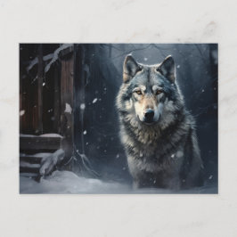 Postal Carte postale Loup Série 1-4