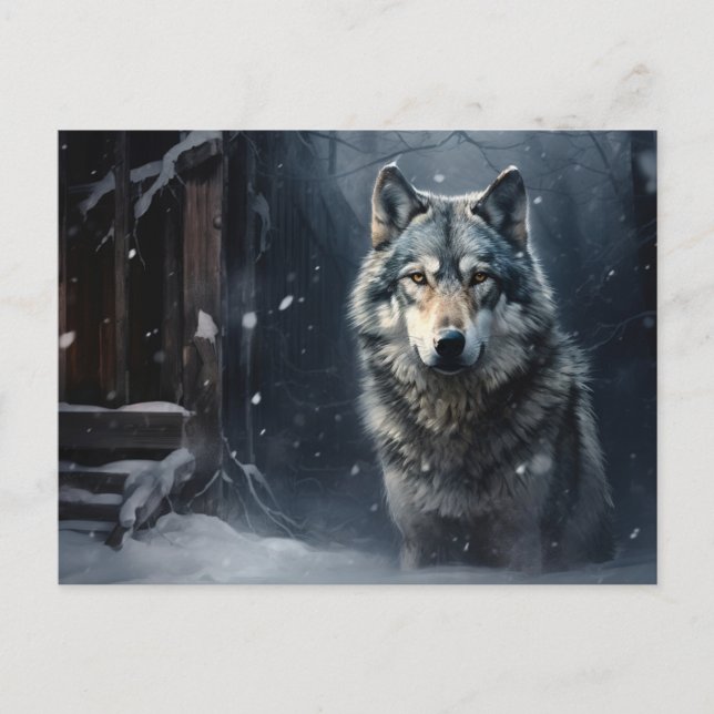 Postal Carte postale Loup Série 1-4 (Anverso)