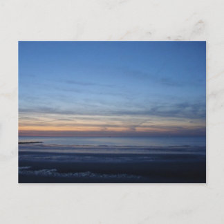 Postal Carte postale mer du Nord, coucher du soleil