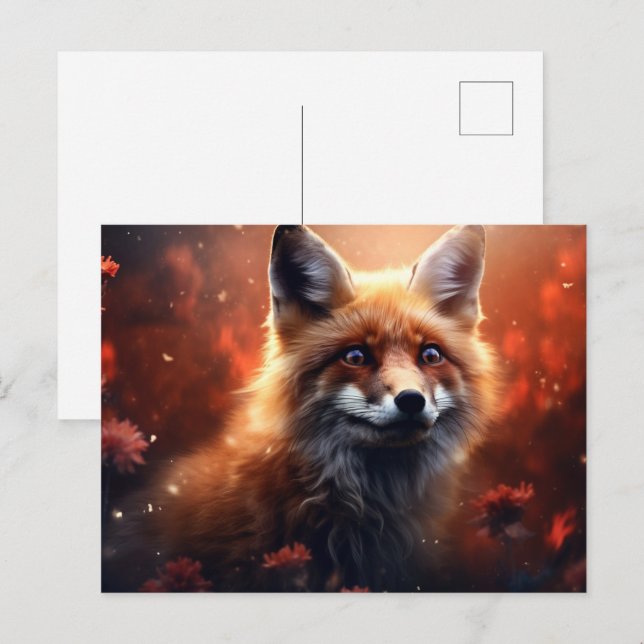 Postal Carte postale Mysteries of the Cunning Fox (Anverso / Reverso)