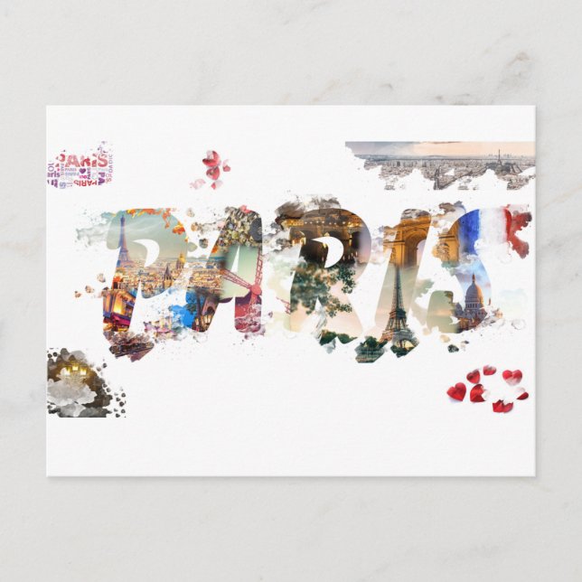 Postal Carte Postale PARIS (Anverso)