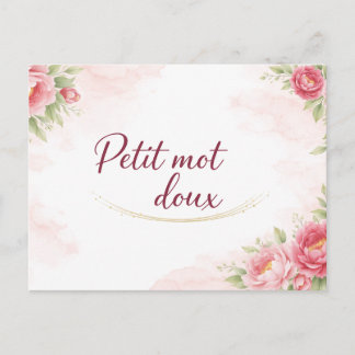 Postal Carte postale  Petit mot doux
