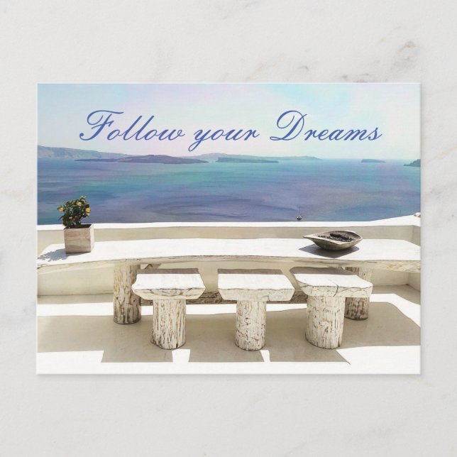 Postal Carte postale Santorini (Anverso)