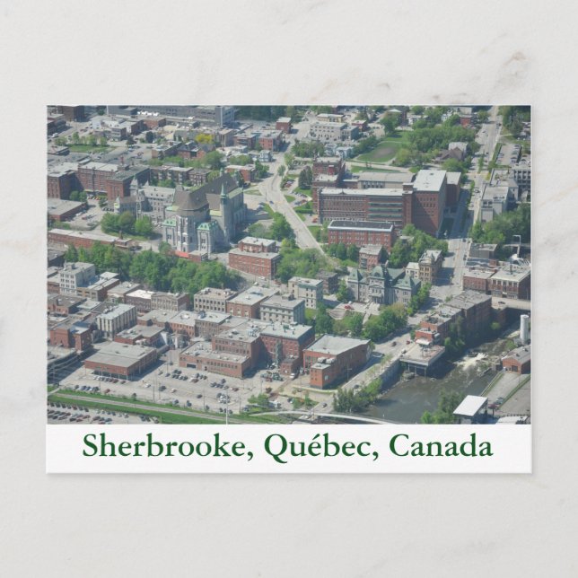 Postal Carte postale Sherbrooke, Québec, Canadá (Anverso)