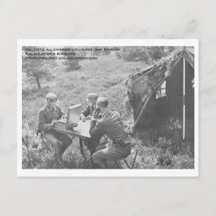 Postal Carte postale Soldats Enigma